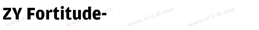 ZY Fortitude字体转换